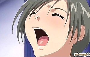 Japanese anime squeezing bigtits and drinking milk