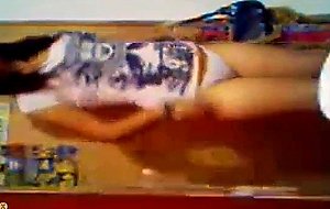 Beautiful teen dancing