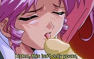 Tied up hentai teen gets fucked