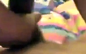 Horny wife sucks cock on camera