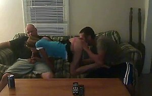 Two brothers fucks blonde escort