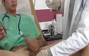 These two sweet doctors jerk eachother off