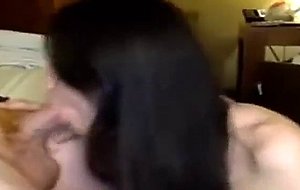 Naturally busty amerasian girl exploited on webcam