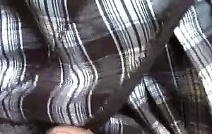 Lapdance in tartan dress