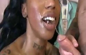 Dirty black amateur ghetto slut sucking dick