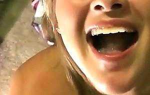 Yr old blonde swallowing cum from boyfriend