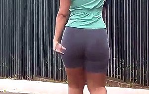 Cameltoe seethrough lycra spandex candid