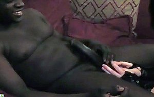 Granny clare worships black cock...