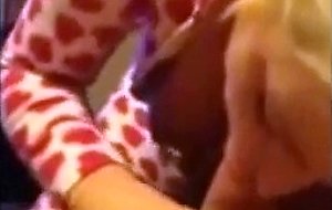 British blonde chav swallows cum, c8