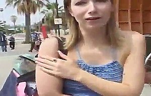 Shy teen picked up for bangvan orgy