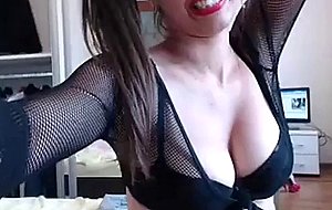 Busty latina mama shows her goodies and gets fucked on livecam