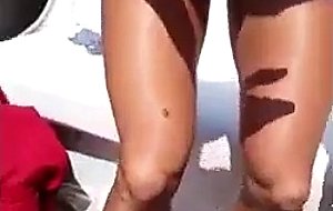 Busty blonde sucks and fucks on boat