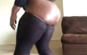 Amateur ebony webcam model naked and teasing