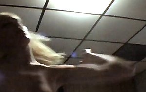 Naked amateur blonde sucks meaty dick POV style