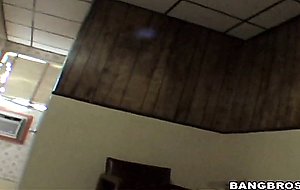 Naked amateur blonde sucks meaty dick POV style
