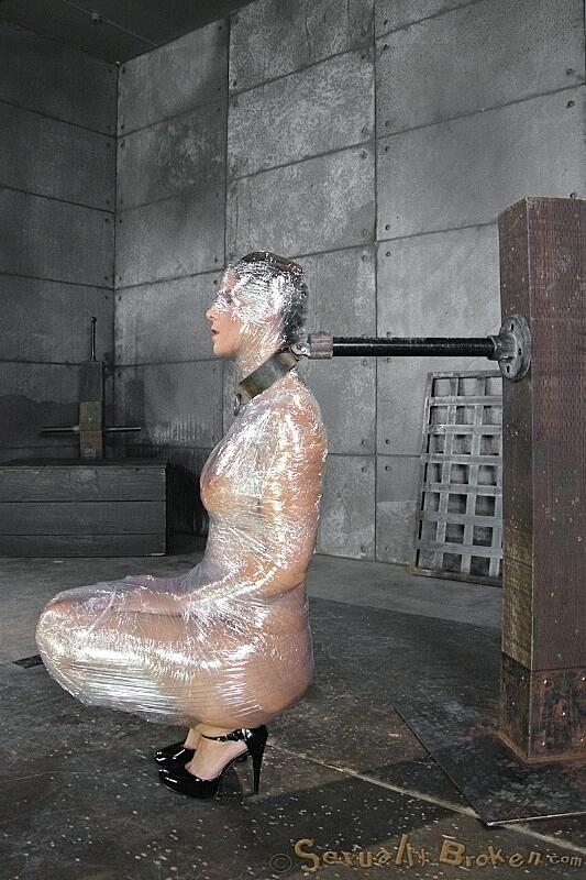 Milf Syren De Mer Is Wrapped Up In Saran Wrap Before Being Face Fucked Bdsm, Big-Tits, Bondage, Mature, Milf