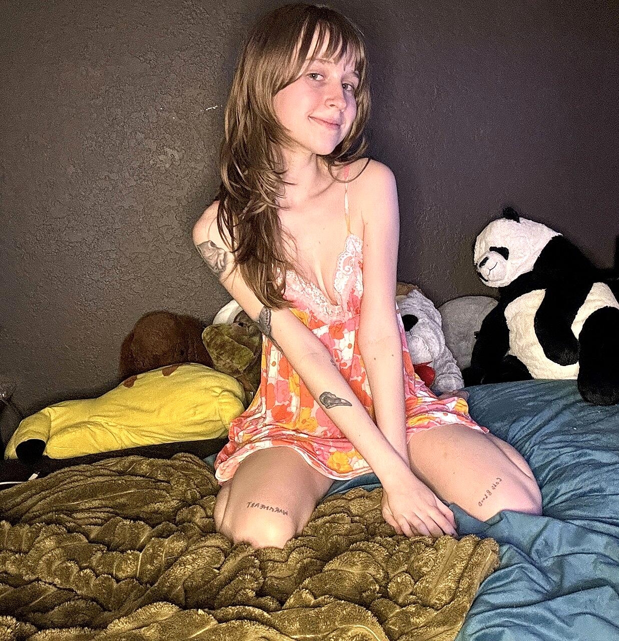 Sexy Amateur Teen Teensy Bella Poses Seductively In Her Nightgown Ass, Beautiful, Cute, Dress, Teen