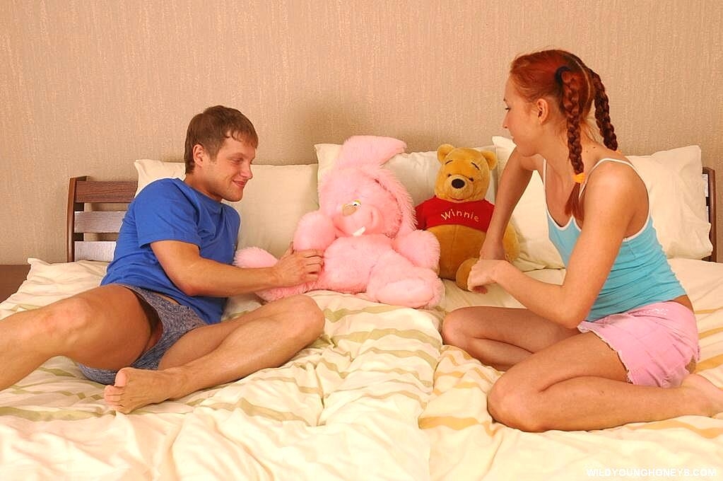 Young Redhead In Pigtails Gets Cum On Face After Sex Amid Her Plush Toys, Yuriy Sergeev Amateur, Ass, Big-Cock, Redhead, Teen